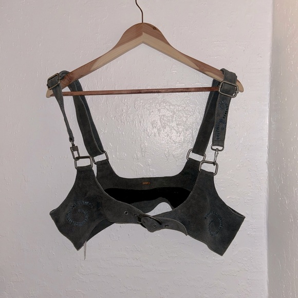 Free People Suede Beacon Corset Harness